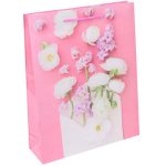 Пакет бумажный Розы Гиацинты конверт 26х32см