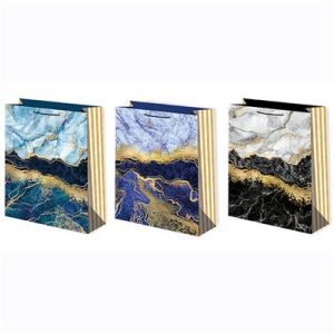 Пакет бумажный Мрамор 33х45см