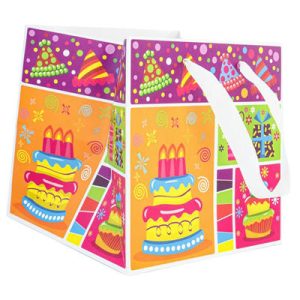 Пакет бумажный Торты 20х20х20см