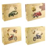Пакет бумажный подарочный Ретро Машина микс45х35см