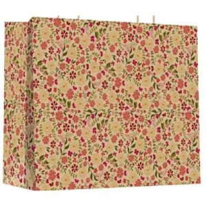 Пакет бумажный Крафт Весенние цветы 28х28см