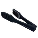 Расческа зажимная с натуральной щетиной 7Systems, черная