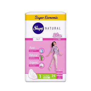 Гигиенические прокладки Sleepy Natural Normal 240 мм 5 капель 24 шт
