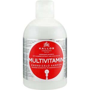 Kallos Cosmetics Energising Hair Multivitamin, Шампунь для волос с экстрактом женьшеня и маслом авокадо