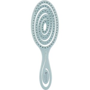 Hairway ECO Wheat, Щетка для волос массажная, 8-рядная, овальная, голубая