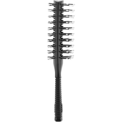 Hairway, Расческа для волос туннельная двусторонняя, 7 рядов, черная — изображение 2