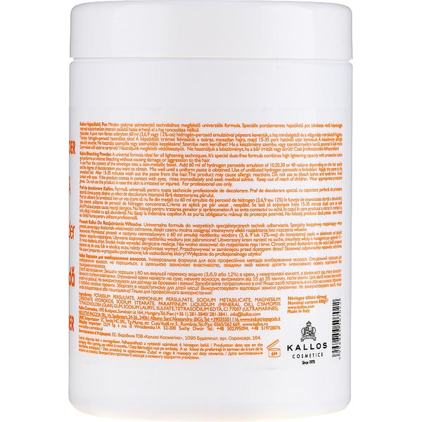 Kallos Cosmetics Powder For Hair Bleaching, Порошок для отбеливания волос — изображение 2