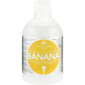 Kallos Cosmetics Banana Shampoo, Банановый шампунь для укрепления волос с мультивитаминным комплексом