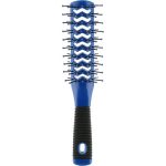 Hairway, Расческа для волос туннельная двусторонняя, 7 рядов, синяя