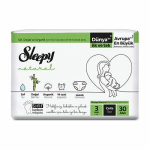 Детские подгузники Sleepy Natural №3, 30 шт.