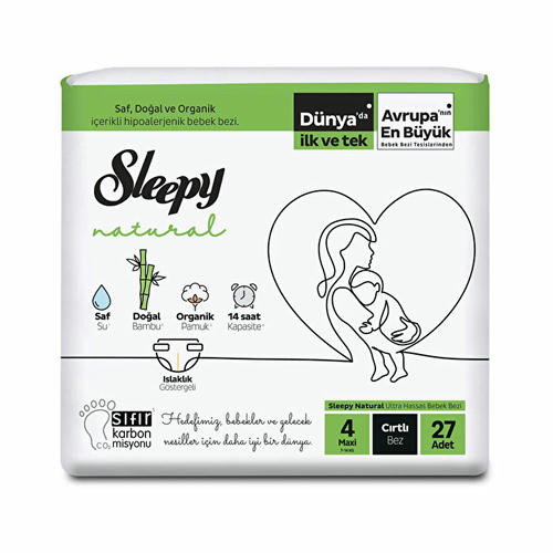 Детские подгузники Sleepy Natural №4, Maxi, 27 шт.