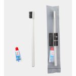 Набор из одноразовой зубной щетки и пасты, 1 шт.