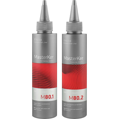 Erayba Masterker M80 Kerafruit Waver Sensitive (lot/150ml + lot/150ml), Набор для создания мягких локонов M80 — изображение 2