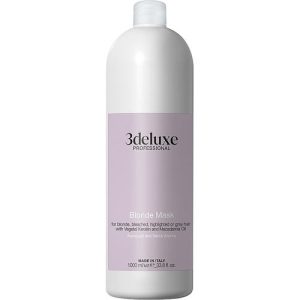 3DeLuXe Blonde Mask For Blonde Bleached Highlighted Or Grey Hair With Vegetal Keratin And Macadamia Oil, Маска для сохранения цвета светлых, осветленных, мелированных и седых волос с растительным кератином и маслом макадамии