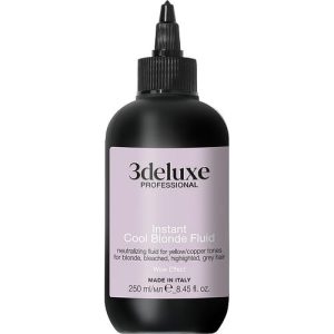 3DeLuXe Instant Cool Blonde Fluid, Нейтрализующий флюид для желтых/медных оттенков для светлых, осветленных, мелированных и седых волос