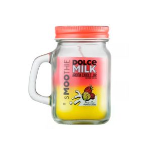 Свеча-смузи ароматическая `DOLCE MILK` Малина и лайм