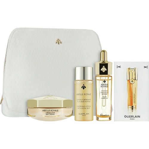 Guerlain Abeille Royale Anti-Aging Program, Набор (f/oil/15ml + f/cr/50ml + f/ser/7x0.6ml + f/lot/40ml + bag) — изображение 2