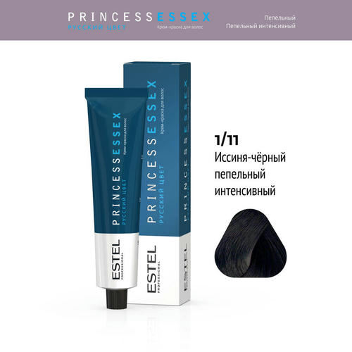 ESTEL PROFESSIONAL, 1/11 краска для волос, иссиня-черный пепельный интенсивный / ESSEX Princess 60 мл — изображение 2