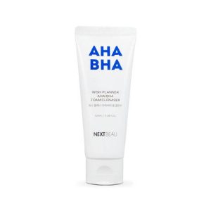 NEXTBEAU Пенка для умывания с AHA/BHA кислотами для проблемной кожи - Wish planner AHA/BHA, 100мл