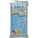 Ohe Мочалка массажная для тела двойной жесткости голубая, 30г