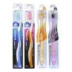 Dental Care Щетка зубнаяи cо сверхтонкой двойной щетиной, прямой и изогнутой ручкой, 4шт