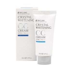 3W Clinic Крем маскирующий – Crystal whitening CC cream SPF50+/PA+++, 50г