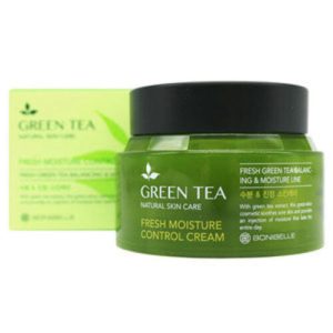 Enough Крем для лица с зеленым чаем – Bonibelle green tea fresh moisture control cream, 80мл