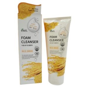 Ekel Пенка для умывания с экстрактом коричневого риса - Rice bran foam cleanser, 180мл