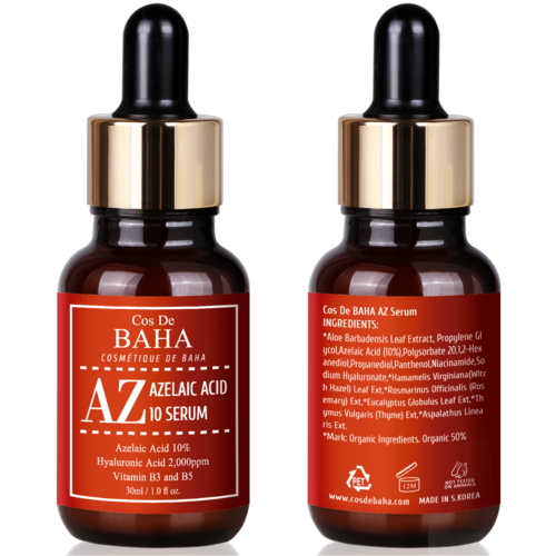 Cos De BAHA Сыворотка противовоспалительная с азелаиновой кислотой - Azelaic acid 10% serum AZ, 30мл — изображение 4