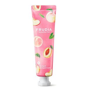 Frudia Крем для рук c персиком - Squeeze therapy peach hand cream, 30г