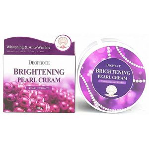 Deoproce Крем для лица питательный с экстрактом жемчуга – Moisture brightening pearl, 100г