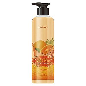 Deoproce Гель для душа лимон и цитрус - Healing mix & plus body cleanser lime citrus, 750г