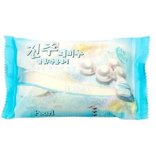 Juno Мыло отшелушивающиe с жемчугом - Pearl peeling soap, 150г