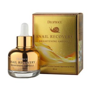 Deoproce Ампула-сыворотка на основе муцина улитки - Snail recovery brightening ampoule, 30мл