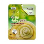 3W Clinic Маска тканевая для лица муцин улитки - Fresh snail mucus mask sheet, 23мл