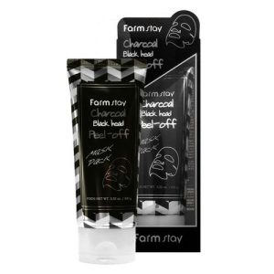 FarmStay Маска пленка очищающая с углем - Charcoal black head peel-off mask pack, 100г