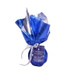 Бомбочка для ванны «С новым годом» с ароматом молока с печеньем в пленке с шильдом, 130г