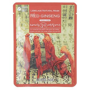 Lebelage Маска тканевая с красным женьшенем - Natural mask red ginseng, 23г
