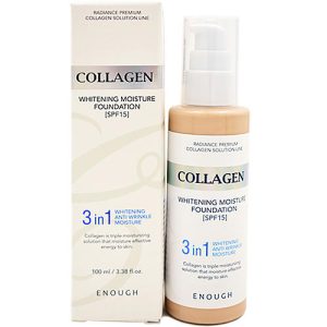 Enough Основа тональная с коллагеном 13тон - Collagen whitening foundation 3in1, 100мл