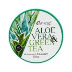 Esthetic House Патчи гидрогелевые алоэ и зеленый чай - Aloe vera&green tea hydrogel eye patch, 60шт