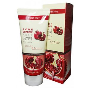FarmStay Пенка очищающая с экстрактом граната - Pomegranate pure cleansing foam, 180мл
