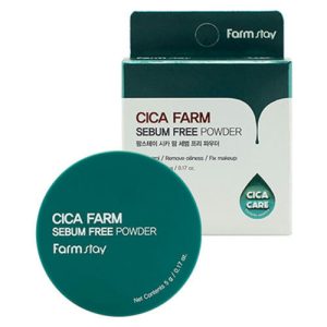 FarmStay Матирующая рассыпчатая пудра с центеллой азиатской - Cica Farm Sebum Free Powder, 5г