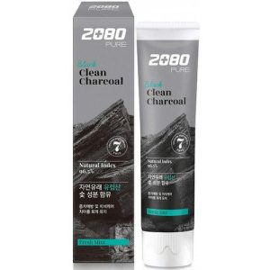 KeraSys Паста зубная с углем «отбеливание» - Dental clinic 2080 black clean charcoal, 120г