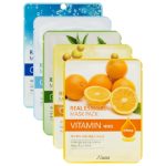 Juno Набор тканевых масок для упругой сияющей кожи, 5шт