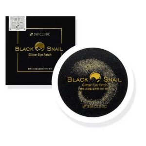 3W Clinic Патчи гидрогелевые с муцином черной улитки - Black snail glitter eye patch, 60шт