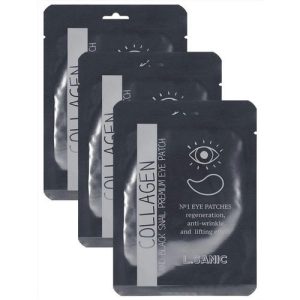 L'Sanic Патчи гидрогелевые с коллагеном и муцином - Collagen and black snail premium patch, 1шт*3уп