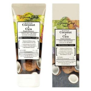Grace Day Пенка для умывания с экстрактами кокоса и центеллы - Real coconut & cica foam, 100мл