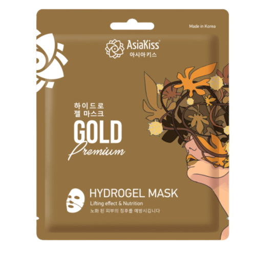 AsiaKiss Маска гидрогелевая с экстрактом золота - Gold hydrogel mask, 20г