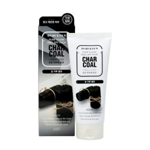 Jigott Маска-пленка очищающая с древесным углем - Charcoal pure clean peel off pack, 180мл