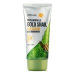 Lebelage Крем солнцезащитный с муцином улитки и золотом - Gold snail sun cream SPF50+/PA+++, 70мл